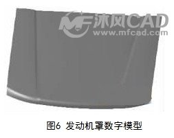 catia发动机罩数字化模型